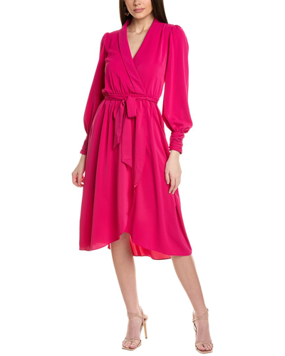 Julia Jordan Faux Wrap Dress In Pink