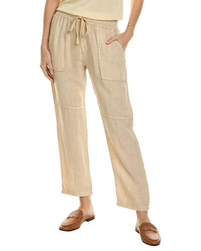 Bella Dahl Utility Linen Trouser In Brown