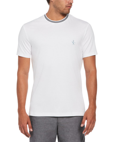 Original Penguin Rubber Sticker Pete T-shirt In White