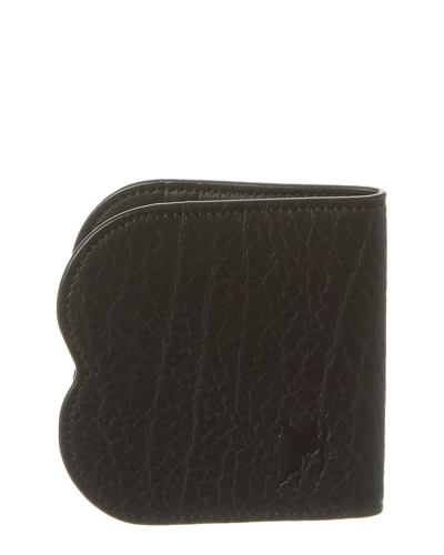 Burberry Chess Leather Card Holder In Black