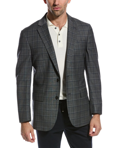 Brooks Brothers Classic Wool-blend Blazer In Grey