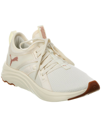 Puma Softride Sophia Eco Sneaker In Warm White- Gold