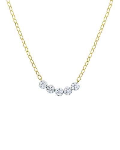 Meira T Diamond Disc Necklace In Gold