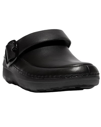 Fitflop Gogh Pro Leather Mule In Black