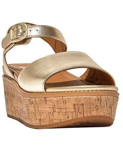 Fitflop Eloise Leather Sandal In Gold