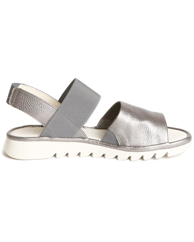 The Flexx Banzai Leather Sandal In Grey