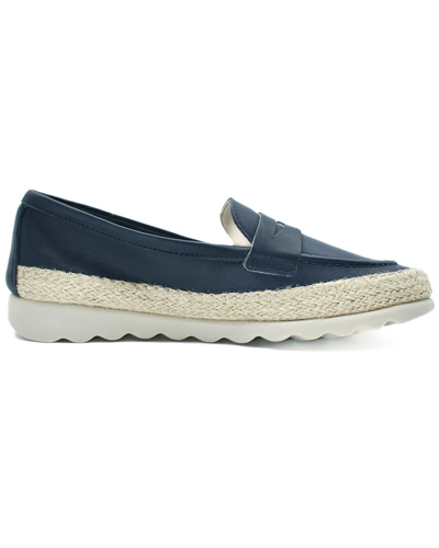 The Flexx Bill Leather Slip On In Blue