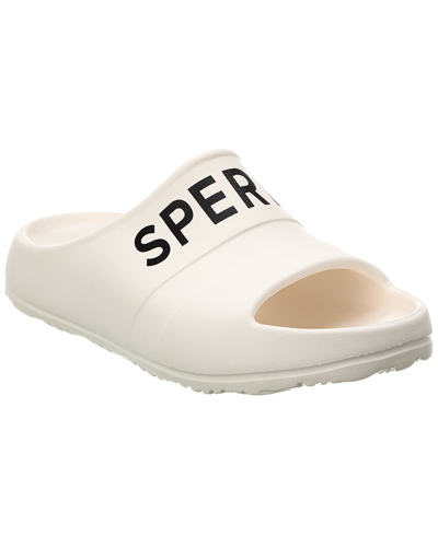 Sperry Logo Float Slide In White