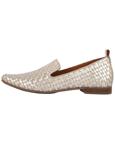 Gentle Souls By Kenneth Cole Morgan Leather Flat In Metallic