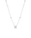 SPHERA MILANO SPHERA MILANO SILVER CZ CLUSTER PENDANT NECKLACE