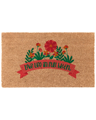 Coco Mats N More Cocomatsnmore Live Life In Full Bloom Door Mat In Green