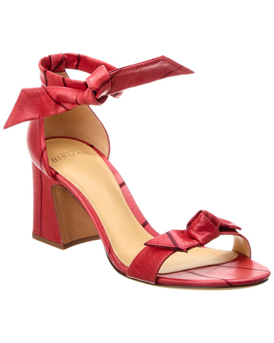 Alexandre Birman Clarita Curve Beleaf 60 Sandal In Red