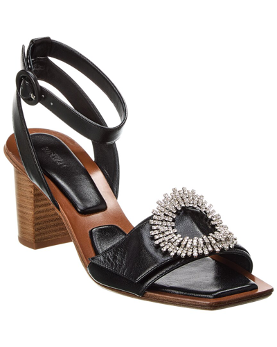 Alexandre Birman Madelina Summer 60 Leather Sandal In Black