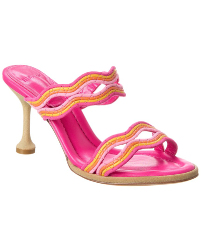 Alexandre Birman Cassie 85 Leather Sandal In Pink