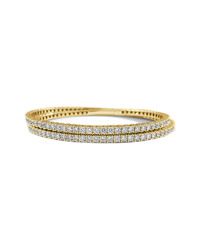 Sabrina Designs 14k 6.71 Ct. Tw. Diamond Flexible Stretch Bracelet In Gold