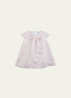 FLORENCE EISEMAN GIRL'S PIQUE DRESS WITH BOW