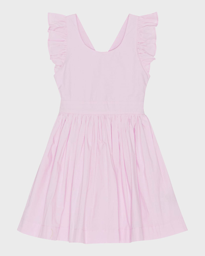 Molo Kids' Candidi Ruffle-detail Dress In Pink