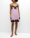 Natori Enchant Lace-trim Chemise In Light Orchid