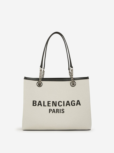 Balenciaga Duty Free Tote Bag In Printed Logo On The Front