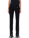 Dsquared2 Stretch Denim Jeans Trumpet With Ankle Slit 19cm In Black