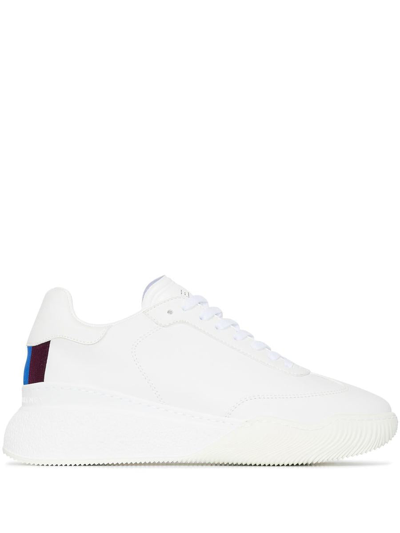 Stella Mccartney Loop Faux-leather Trainers In White