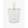 Loewe Womens Soft White Pebble Mini Leather Bucket Bag In Soft White