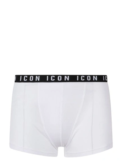 Dsquared2 Be Icon Trunks In White