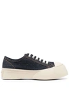 MARNI PABLO DENIM LACE-UP SNEAKERS
