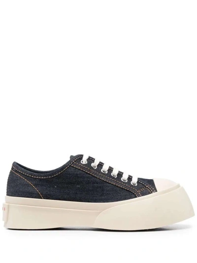 Marni Pablo Lace-up Sneakers Black In Neutrals
