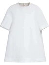 MARNI SHORT-SLEEVE COTTON MINIDRESS