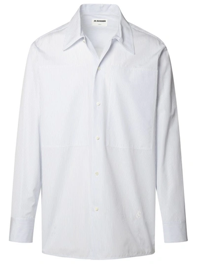Jil Sander Men's Tuesday Striped Dress Shirt In White