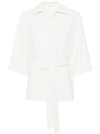 P.a.r.o.s.h Spread-collar Cady Blouse In White