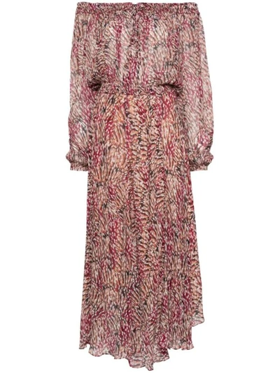 Isabel Marant Étoile Volga Off-shoulder Dress In Pink