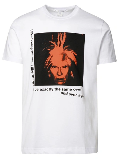 Comme Des Garçons Andy Warhol Print T-shirt In White