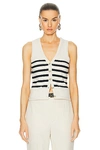 L'ACADEMIE BY MARIANNA CALANTH STRIPED VEST