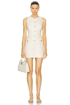 L'academie By Marianna Dapheen Mini Dress In Light Beige