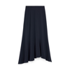 G. Label By Goop Sami Godet Crepe Skirt In Navy