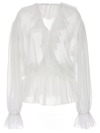 DOLCE & GABBANA DOLCE & GABBANA RUFFLE BLOUSE