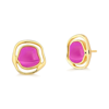 M. DOLORES SOLEIL BABY EARRING PINK AGATE