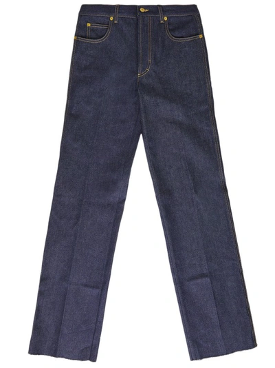 Gucci Denim Jeans In Blue