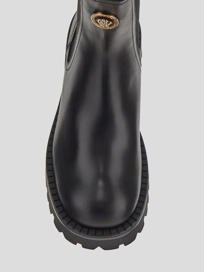 Versace Black Medusa Chelsea Boots