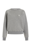 Éterne Raglan Cotton Blend Sweatshirt In Grey