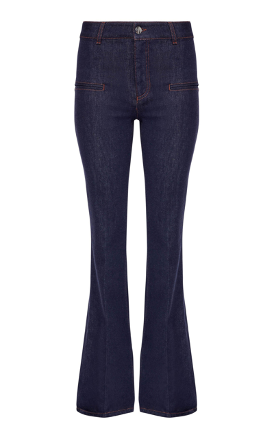 Altuzarra Serge Denim Bootcut Pants In Blue