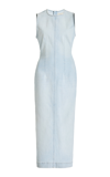 Dl1961 Esme Denim Sleeveless Midi Dress In Blue
