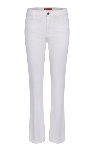 Altuzarra Serge Denim Bootcut Pants In White