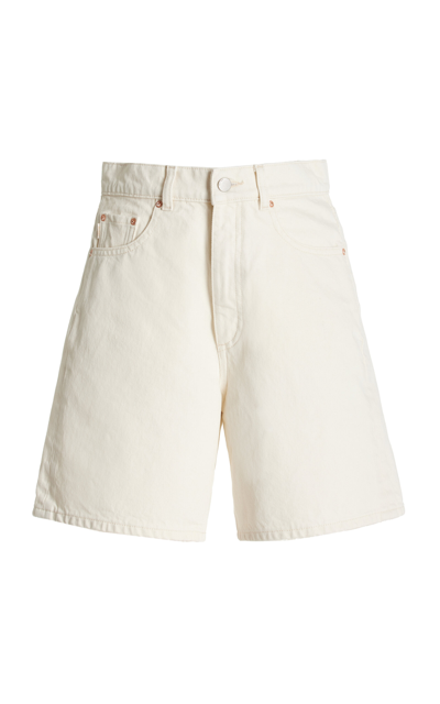 Dl1961 Taylor Ultra-high Denim Shorts In Flax
