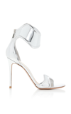 Gianvito Rossi Lucrezia Silver Mirror Effect Sandals In Silver