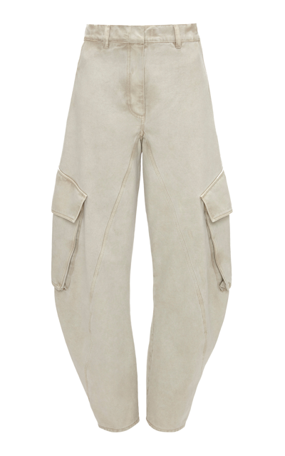 Jw Anderson Twisted Cargo Pants In Neutrals