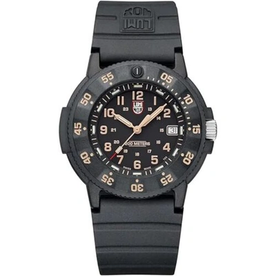 Pre-owned Luminox Xs.3001.evo.or Men's Original Navy Seal Black Dial Quartz Watch