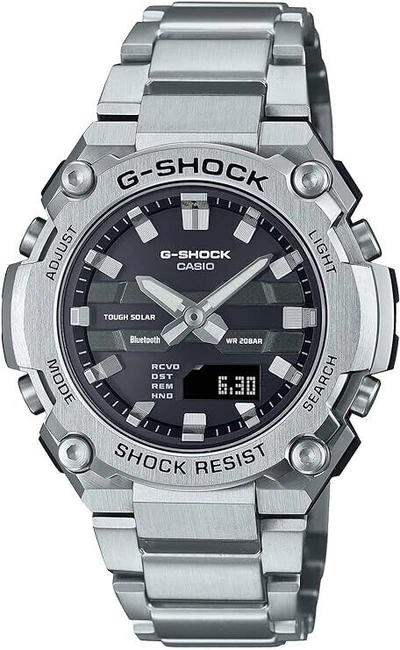 Pre-owned G-shock Casio  Gst-b600d-1ajf G-steel Bluetooth Solar Ana-digi Men's Watch Japan